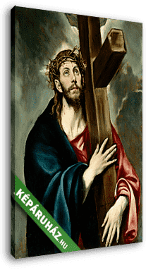 A keresztet hordozó Krisztus (színverzió 2) - vászonkép 3D látványterv