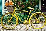 Sárga kerékpár vászonkép, poszter vagy falikép