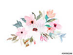 Tavaszi virágok (akvarell) vászonkép, poszter vagy falikép