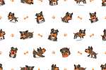 Boxer kutyus tapétaminta vászonkép, poszter vagy falikép