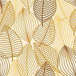 Yellow and brown leaves seamless pattern vászonkép, poszter vagy falikép