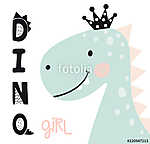 Dino-lány vászonkép, poszter vagy falikép