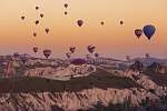 Cappadocia hőlégballon fesztivál idején vászonkép, poszter vagy falikép