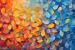 Őszi színes levelek 3. vászonkép, poszter vagy falikép