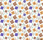 flower pattern background vászonkép, poszter vagy falikép