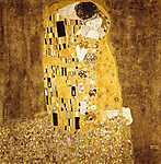 A csók - bicolor színverzió vászonkép, poszter vagy falikép