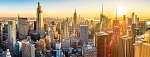 New York, a város ébredése - Panoráma fotó vászonkép, poszter vagy falikép