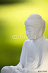 Fehér Buddha zölden 02 vászonkép, poszter vagy falikép