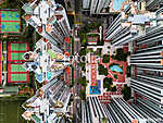 Hong Kong felülnézetből (légifelvétel) vászonkép, poszter vagy falikép