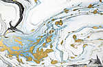 Marble abstract acrylic background. Nature marbling artwork texture. Golden glitter. vászonkép, poszter vagy falikép