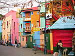 Buenos Aires, Caminato színes házai vászonkép, poszter vagy falikép