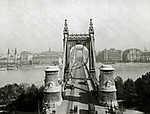 Erzsébet híd a Gellérthegyről nézve (1915) vászonkép, poszter vagy falikép