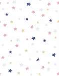 Rózsaszín-kék-sárga csillagok tapétaminta vászonkép, poszter vagy falikép