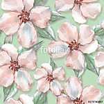 Floral seamless pattern. Watercolor background with delicate flo vászonkép, poszter vagy falikép
