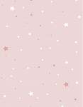 Csillagok rózsaszín alapon tapétaminta vászonkép, poszter vagy falikép