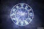 Astrology and horoscopes concept. Astrological zodiac signs in c vászonkép, poszter vagy falikép