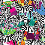 zebra fekete-fehér minta, festett háttér vászonkép, poszter vagy falikép