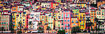 Provence színes falusi házak, Menton vászonkép, poszter vagy falikép