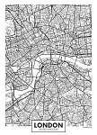Vektor poszter térkép város London vászonkép, poszter vagy falikép
