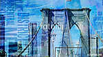NY Brooklyn Bridge vászonkép, poszter vagy falikép