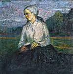 Ülő nő vászonkép, poszter vagy falikép