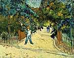 Az Arles-i park bejárata vászonkép, poszter vagy falikép
