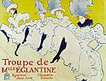 Troupe de Mille Églantine, 1895 vászonkép, poszter vagy falikép