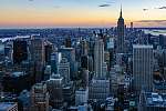 A skyline színei NYC-ben, USA vászonkép, poszter vagy falikép