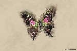 Watercolor Butterfly. vászonkép, poszter vagy falikép