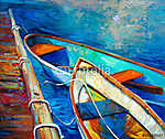 Csónakok vászonkép, poszter vagy falikép