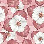 Delicate floral seamless pattern 6. Watercolor background with w vászonkép, poszter vagy falikép