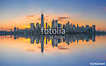 Manhattan városkép panoráma tükröződés vászonkép, poszter vagy falikép