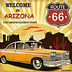 Welcome to Arizona retro poster vászonkép, poszter vagy falikép