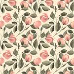 Floral seamless pattern. Watercolor background with flowers 66 vászonkép, poszter vagy falikép