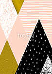 Modern formák háromszögek vászonkép, poszter vagy falikép
