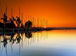 Sunset in Hungary lake Balaton vászonkép, poszter vagy falikép