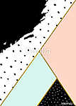 Modern átlós formák háromszögek vászonkép, poszter vagy falikép