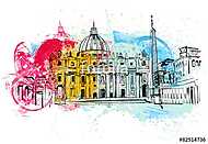 Vatican Sketch vászonkép, poszter vagy falikép