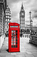 Telefonos doboz Londonban vászonkép, poszter vagy falikép