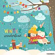 Winter wonderland - Téli csodaország vászonkép, poszter vagy falikép