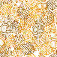 Autumnal leaves seamless pattern vászonkép, poszter vagy falikép