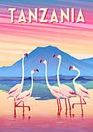 Utazás poszter - Tanzánia vászonkép, poszter vagy falikép