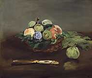 Gyümölcskosár (1864) vászonkép, poszter vagy falikép