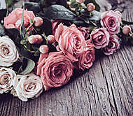 pink and beige roses vászonkép, poszter vagy falikép