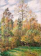 Nyárfák ősszel, Eragny-ban vászonkép, poszter vagy falikép