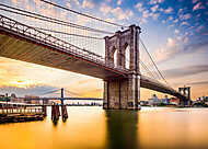 Brooklyn Bridge a reggelen New York City-ben, USA. vászonkép, poszter vagy falikép