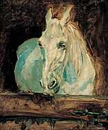 Gazella a fehér ló vászonkép, poszter vagy falikép