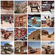 Jordánia - különböző állomások vászonkép, poszter vagy falikép