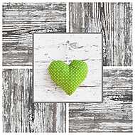Zöld szív - remény, boldogság, szerelem vászonkép, poszter vagy falikép