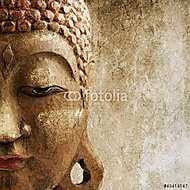 grungy Buddha maszk vászonkép, poszter vagy falikép